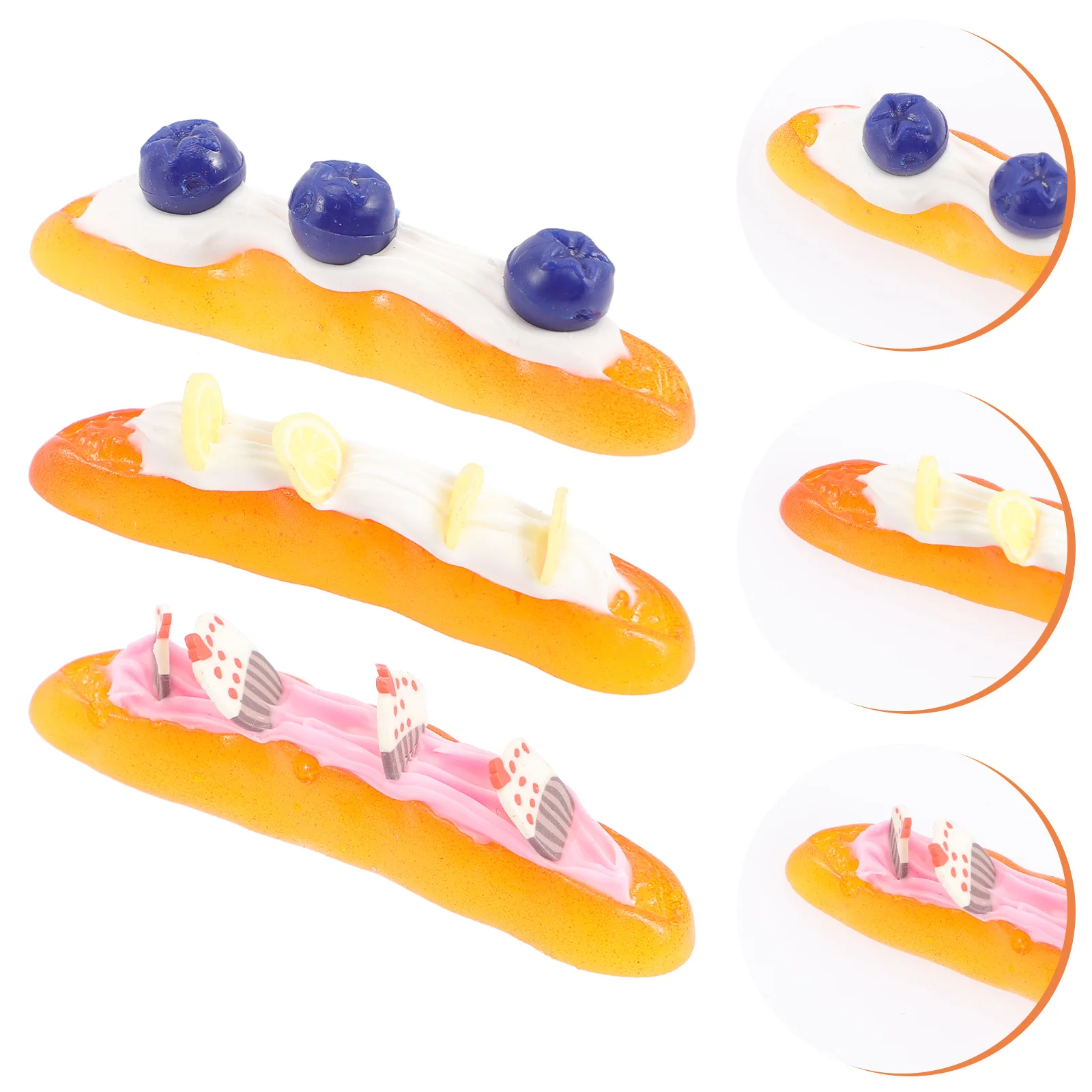 

Kitchen Bread Mini Toy French Miniature Loaf Play Pretend Model Cooking Playset Accessorie Cake Artificial Game Utensils