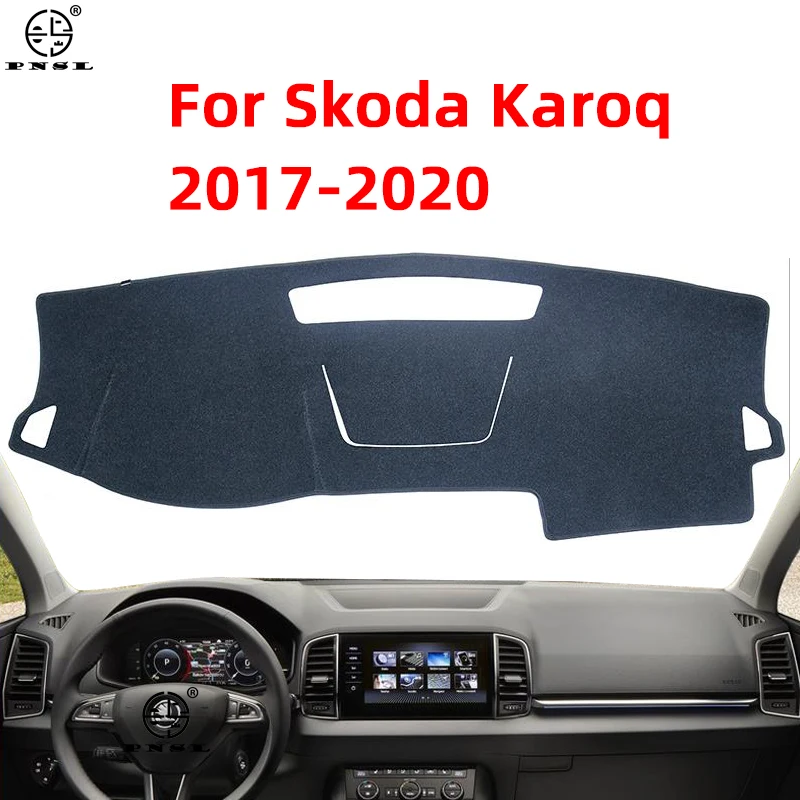 

Противоскользящий коврик для Skoda Karoq 2017 2018 2019 2020, коврик для приборной панели с защитой от УФ-излучения, аксессуары для автомобиля, коврик