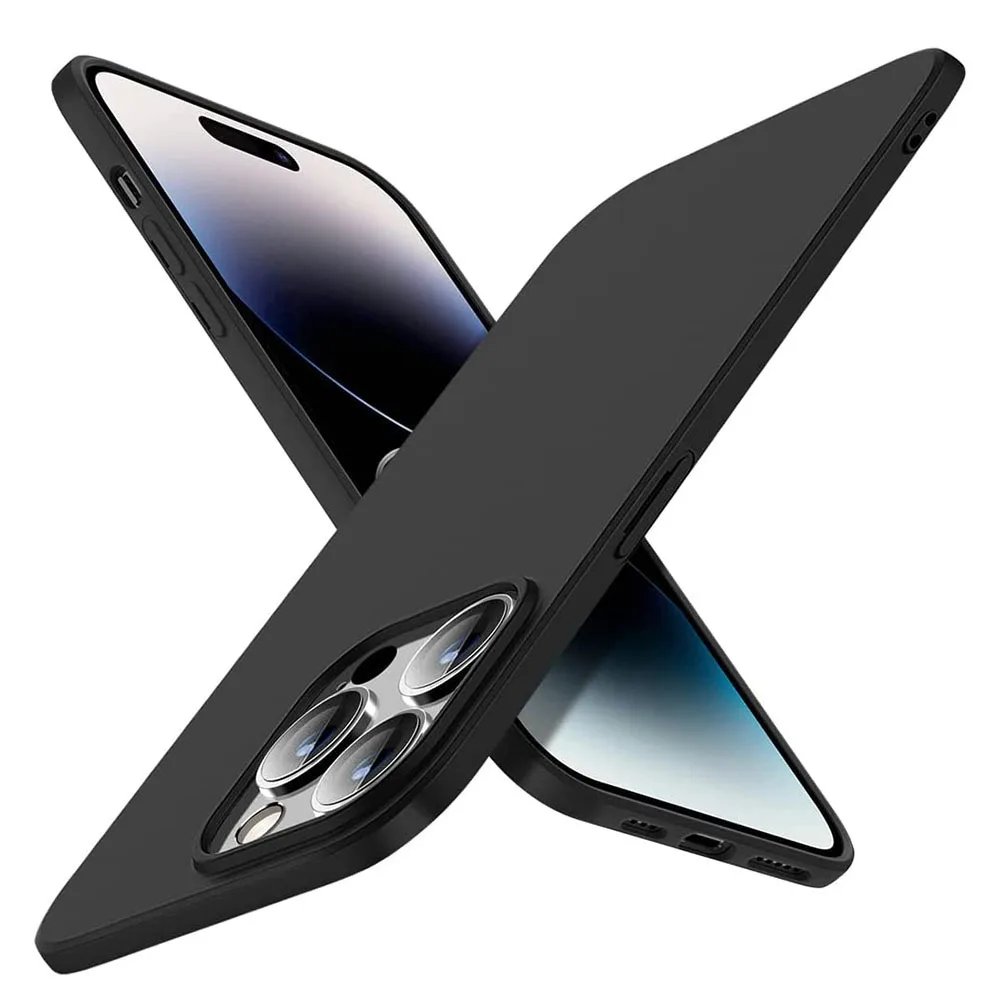 Custodia morbida in Silicone di lusso per iPhone 14 13 12 Mini 11 Pro XS Max X XR SE 2022 2020 7 8 6 6S Plus 5 Cover posteriore opaca Ultra sottile