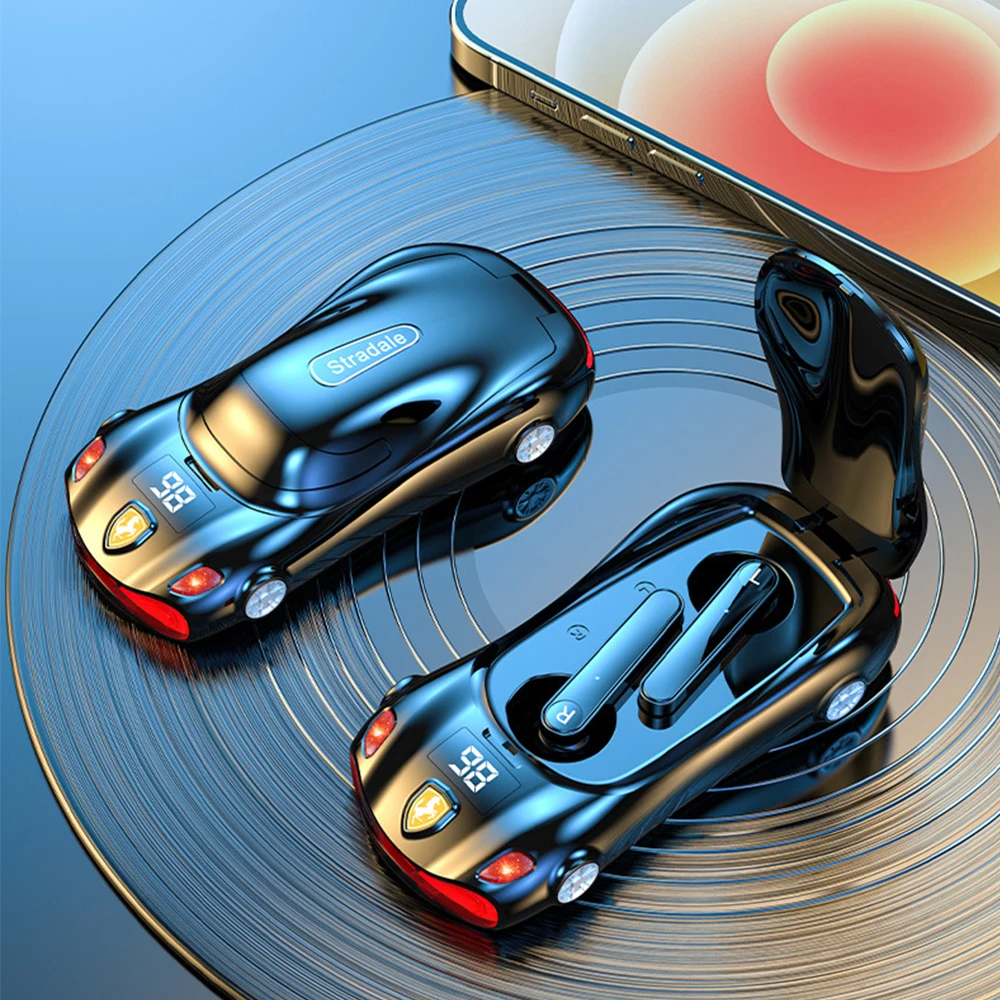 

Спортивная модель автомобиля беспроводная Bluetooth-гарнитура креативная Спортивная игровая гарнитура наушники-вкладыши Bluetooth комплект наушн...