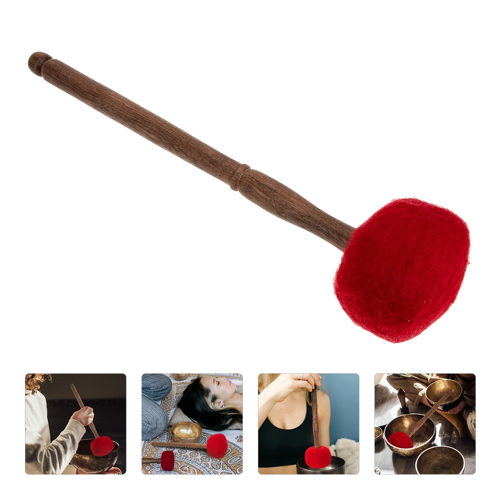 

Music Bowl Knock Sticks Meditation Singing Nepalese Sound Striker Yoga Accessories Wooden Accessory