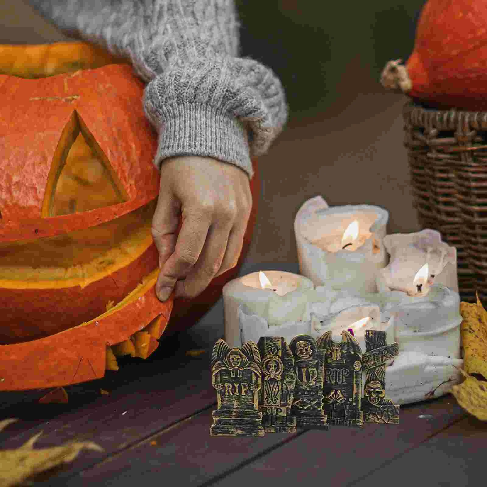 10 шт. украшение для надгробия в виде черепа надгробие реквизит на Хэллоуин