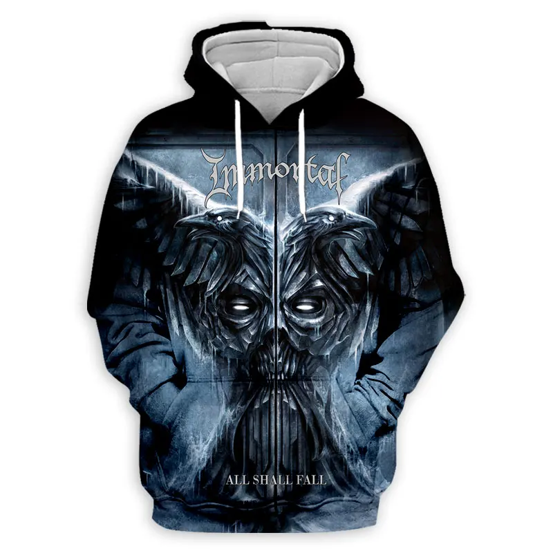 Толстовка imtal Band с 3D принтом для мужчин и женщин уличная одежда повседневный