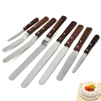 681012 inch stainless steel spatula butter cream icing frosting knife smoother pastry cake decoration baking kitchen tools