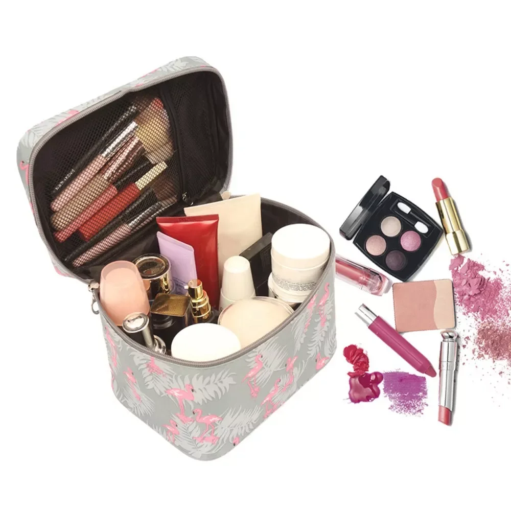 

NEW Waterproof Portable Women Makeup Bag High Capacity Toiletries Organizer Storage Cosmetic Cases Zipper Wash Beauty Pouch 1