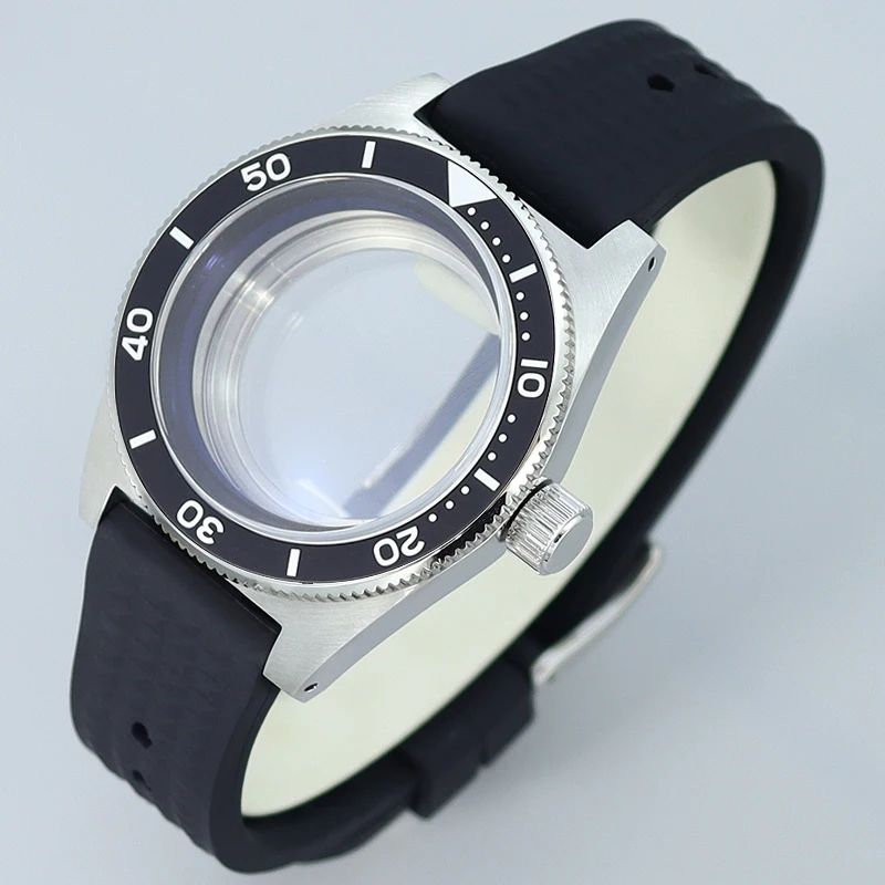 Корпус часов для дайвинга 40 мм резиновый браслет двойной куполообразный