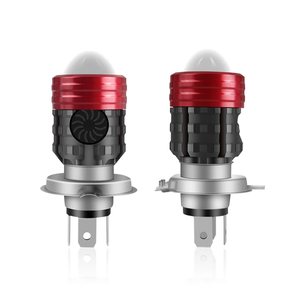 

Motorcycle Hedlight 13W 1500LM Aluminum Direct Replacement Golden Yellow 3000K H4 H6 IP67 P15D Car Spare Parts