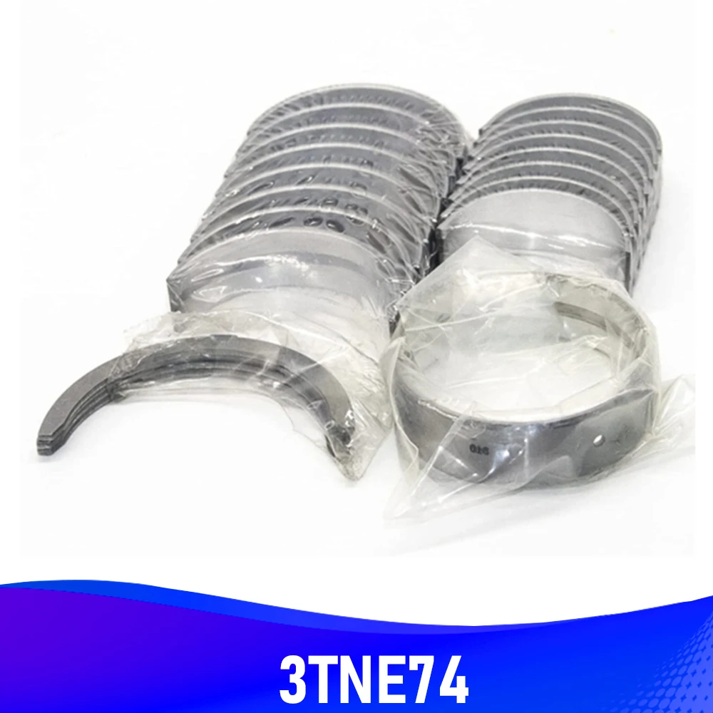 

3TNE74 3D74 3D74E Crankshaft Main Conrod Bearing Set For Yanmar Komatsu Engine Auto Parts