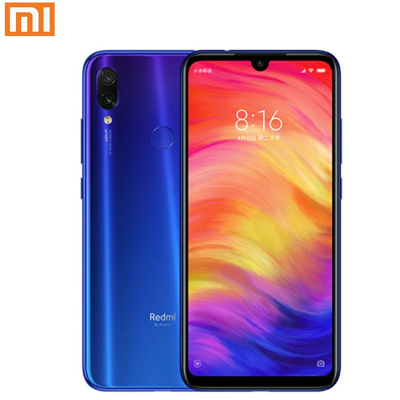 

Смартфон Xiaomi Redmi Note 7, 6 ГБ + 64 ГБ, Snapdragon 660AIE, Android мобильный телефон, 48 Мп + 5 МП, задняя камера