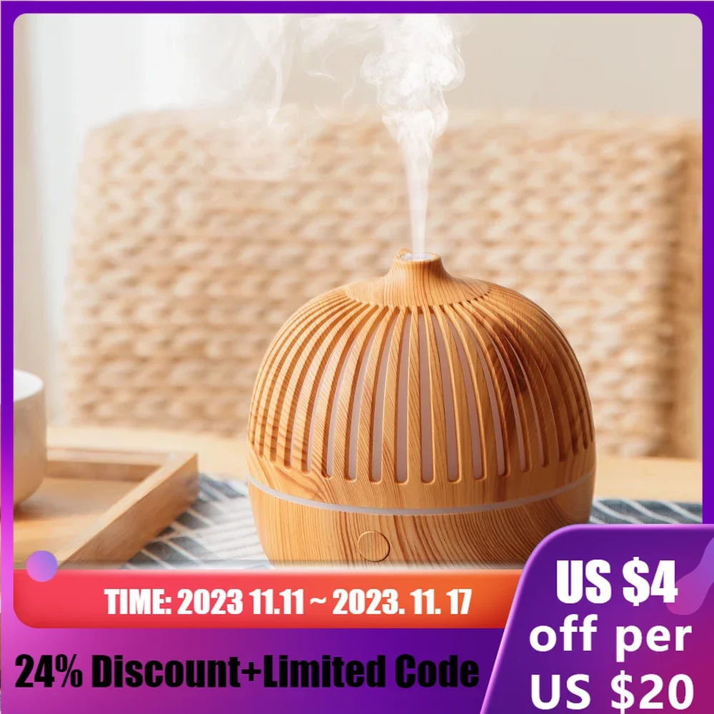 

Ancient Rhyme Ультразвуковой увлажнитель воздуха Настольный эфирное масло Ароматический диффузор Ночной свет Деревянное зерно Большой туман Mute Mist Maker