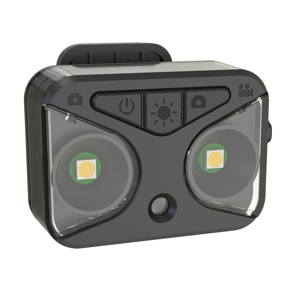 

720P Bicycle Rearview Recorder 2 in 1 Waterproof Cycling Video Camera Camcorder with LED Lights for Mountain Bike