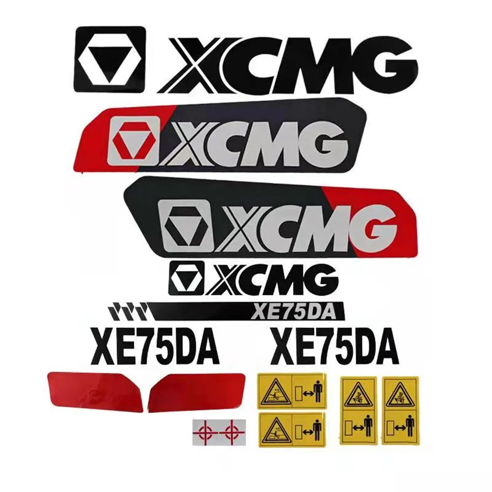 

Excavator Parts XCMG XE60/65/75/135/80/85/150/215/225/235DA/245/305/335DK Stickers Vehicle Labels Whole Vehicle Decals Warning
