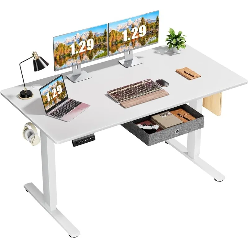 

Стол сидячий с белой рамой/Белый Настольный эргономичный поднимающийся стол компьютерная рабочая станция для дома и офиса