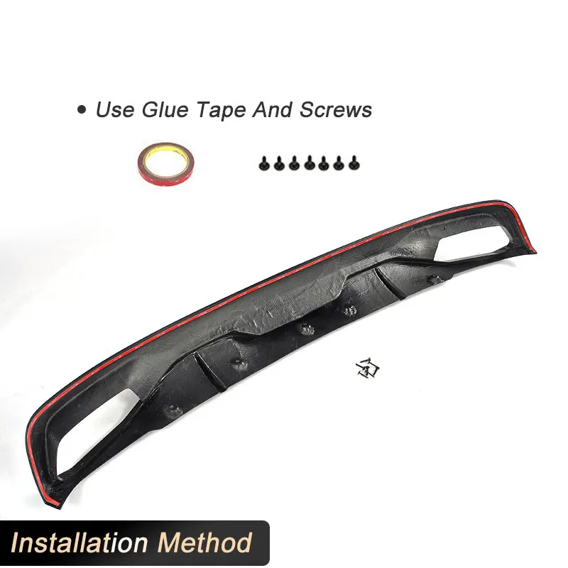 Автомобильный задний бампер диффузор губа спойлер из углеродного волокна для BMW 5