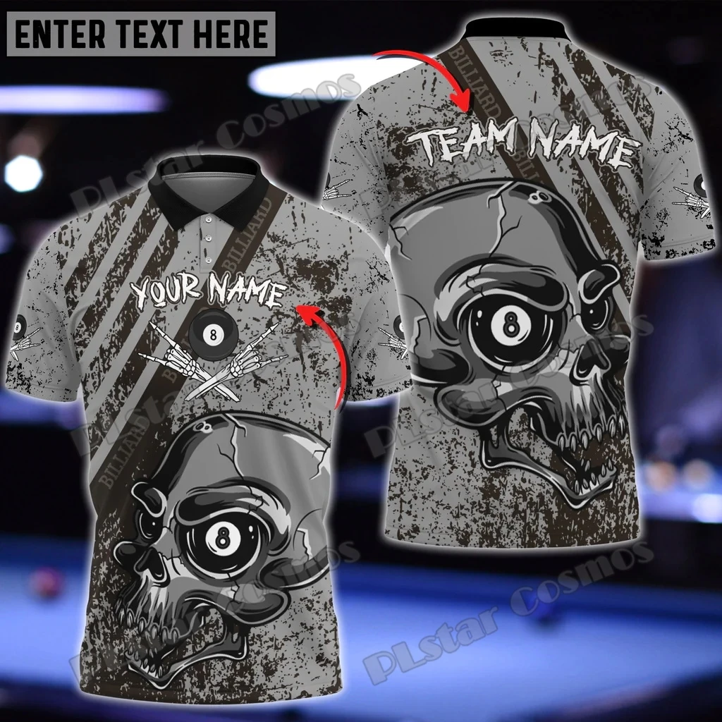 Бильярдный 8-шарный череп красочная персонализированная модная мужская