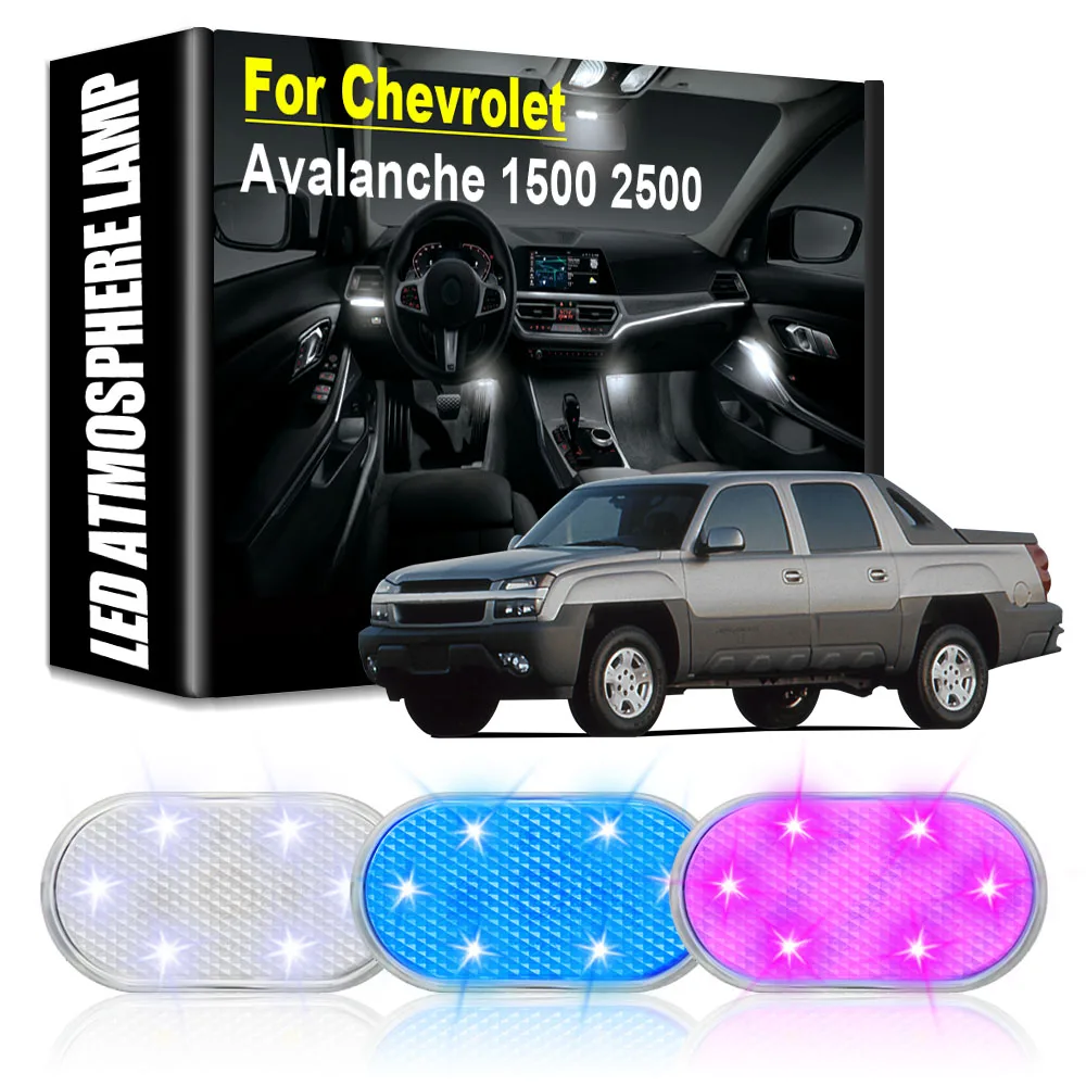 

Car Atmosphere LED Light Rechargeable led Lamps Car interior Lights Car Accessories Auto Tools for Chevrolet Avalanche 1500 2500