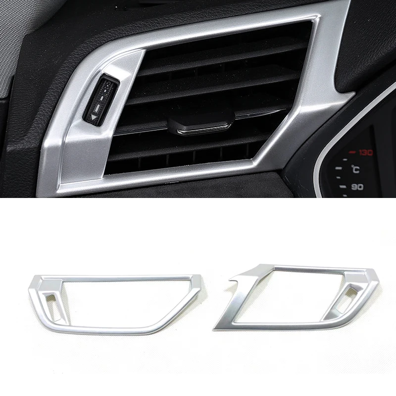 

Car Products Fit for Audi Q3 F3 Sportback 2019 2020 2021 Accessories Side Air Condition Vent Outlet Cover 2pcs Interior Parts