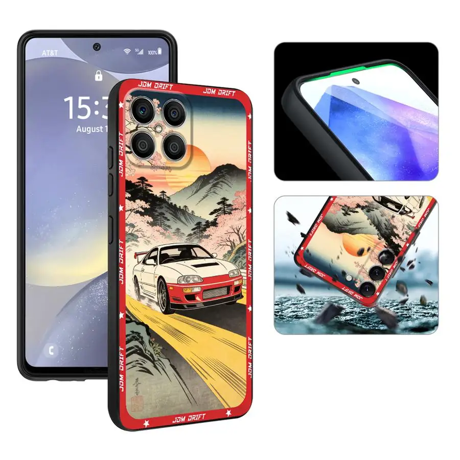 Фото Чехол для Honor 8X X7 200 400 Lite X5b 90 70 X6 Magic5Lite X8 X9a, чехол для телефона JDM Sport Car №5