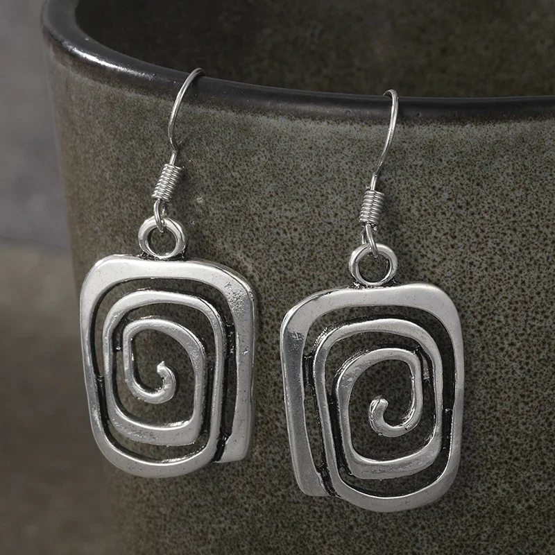 Металлические висячие серьги ZHIXUN