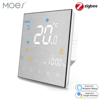 moes tuya zigbee smart thermostat for waterelectric floor heating watergas boiler brushed panel 2mqtt alexa google smart life