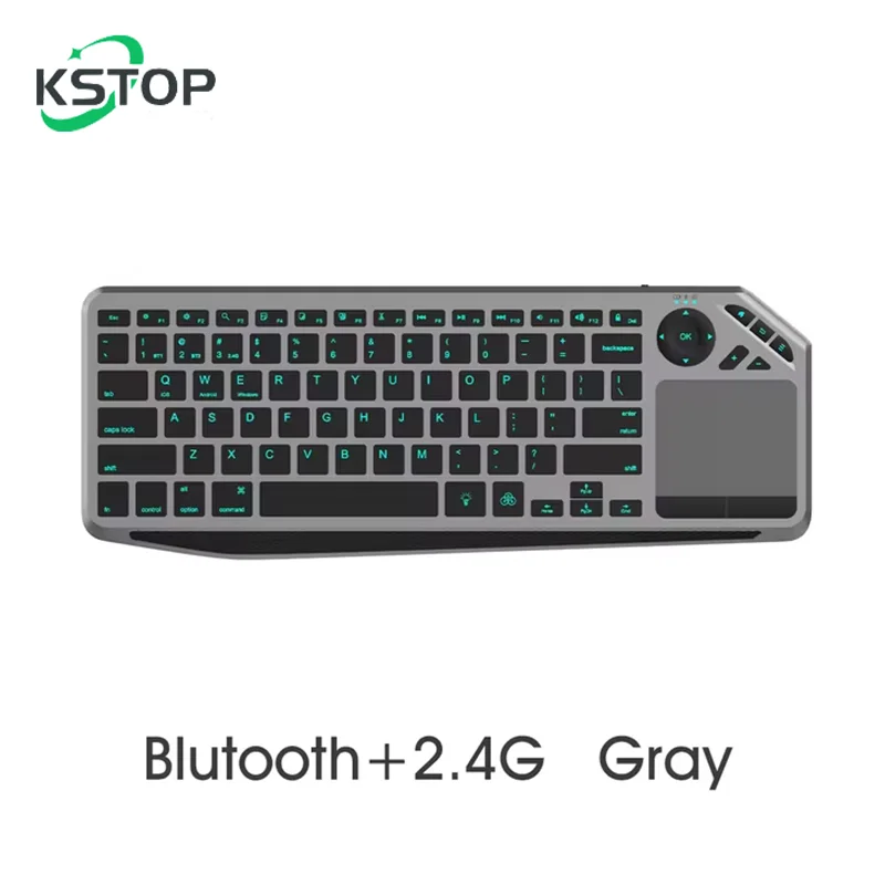 Беспроводная клавиатура с тачпадом 2 4 ГГц 7-цветная подсветкой Bluetooth
