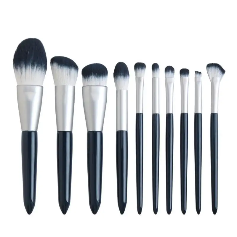 

10 pc/set Makeup Brushes Set Eye Shadow Foundation Powder Blush Highlighter Concealer Blending Brushes with Bag Cosmetics Tools