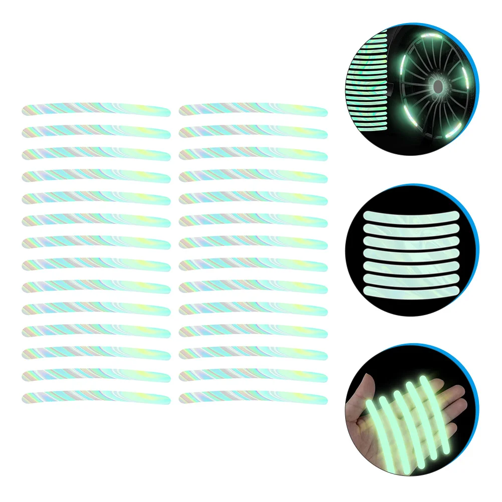

Светоотражающие наклейки на обод колеса для безопасного Авто велосипеда мотоцикла ночной полосатый Скотч Наклейка украшение для обода колеса Ступицы