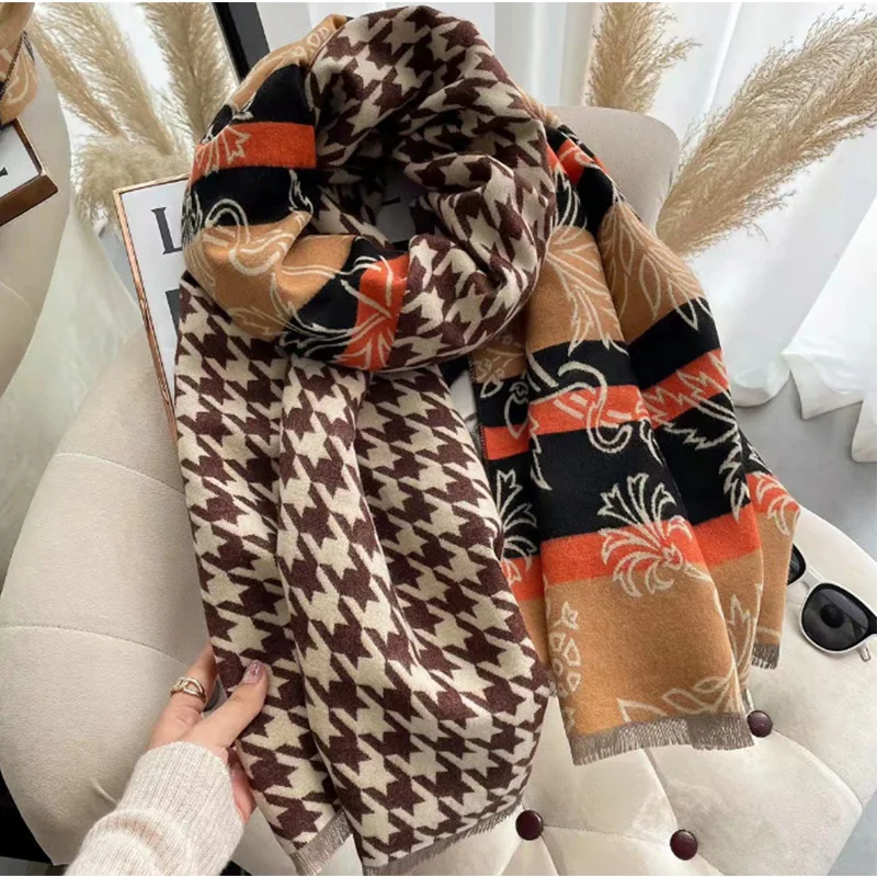 

Designer Scarf Shawl Women Luxury Shawl For Women Scarf Long Thick Fashion Warm Scarf Shawl Winter Scarves Shawl Accessories