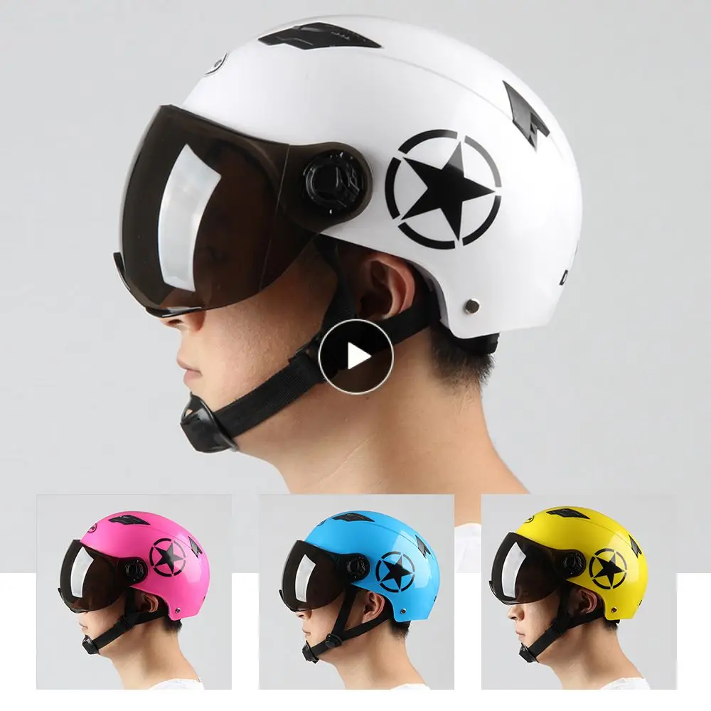 

Портативный Легкий в использовании шлем с пряжкой, прочный универсальный полушлем, шлем из нового материала