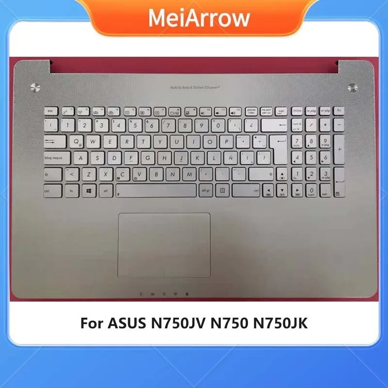 Фото MEIARROW новый/org для ASUS N750 N750J N750JV N750G N750JK подставка для рук латинская клавиатура верхняя крышка сенсорная панель подсветка №1