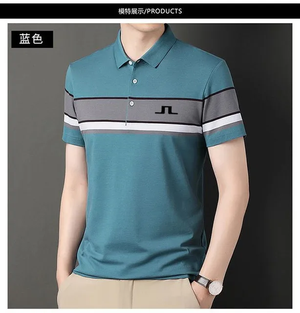 Golf suit men's casual fashion Golf suit summer men's golf T-shirt breathable men's top short sleeved golf shirt
