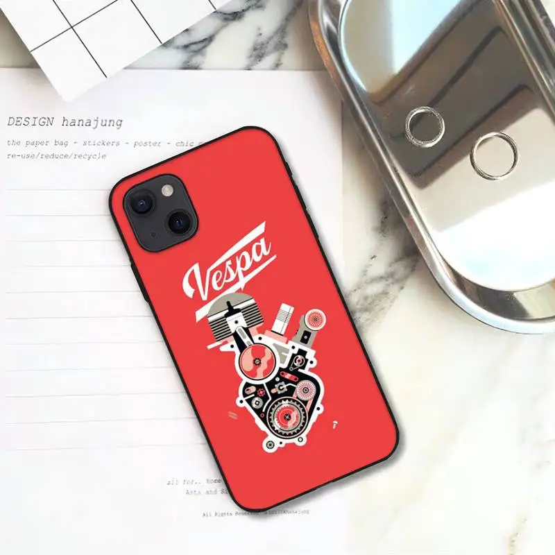 Чехол для телефона Cool-V-Vespas-Scooter iPhone 11 12 Mini 13 Pro XS Max X 8 7 6s Plus 5 SE XR | Мобильные телефоны