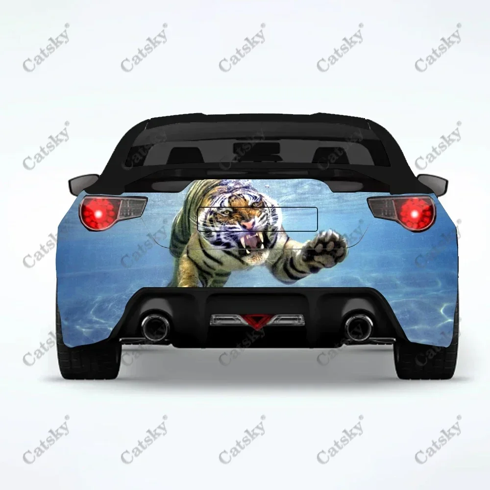 Тигр свирепые животные автомобильные наклейки модификация заднего хвоста