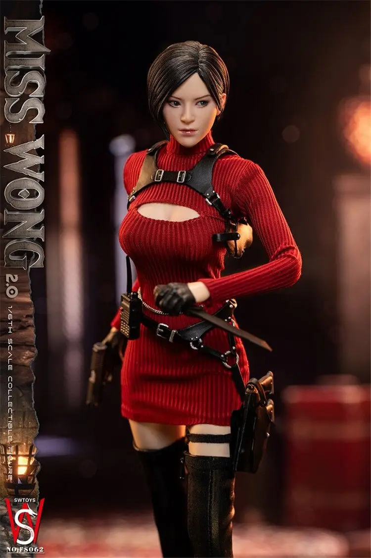 Фото В наличии: Swtoys Fs062, модель мобильной фигурки Ады Вонг в масштабе 1/6 (версия Мисс Вонг 2), полностью укомплектована коллекционным набором аксессуаров. №5