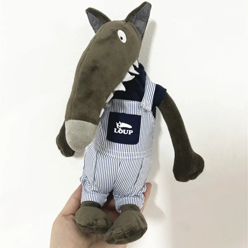 Новые милые книги P'TIT WOLF Auzou Little Wolf плюшевые 27 см детские мягкие игрушки для