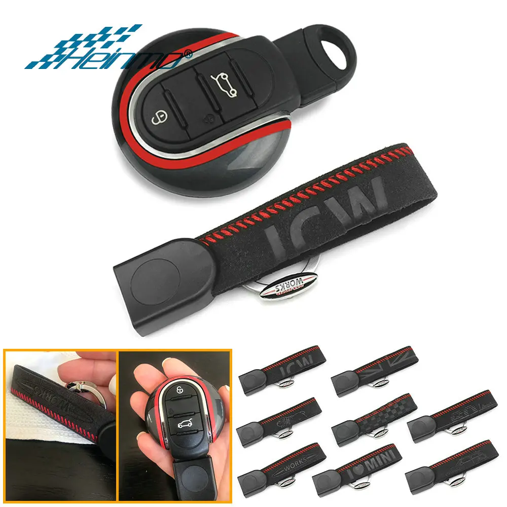 Чехол для ключей из замши стайлинга автомобилей MINI Cooper JCW D S ONE F54 F55 F56 F57 F60 |
