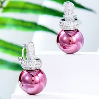 kellybola luxury retro big pearl pendant earrings for gorgeous fashion women bridal earrings geometric oval super gift 2022 hot