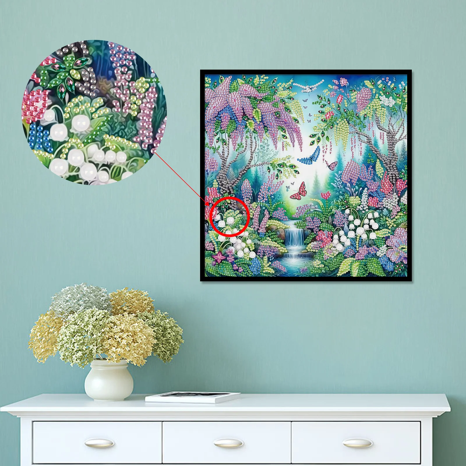 Набор для алмазной живописи лес 5D