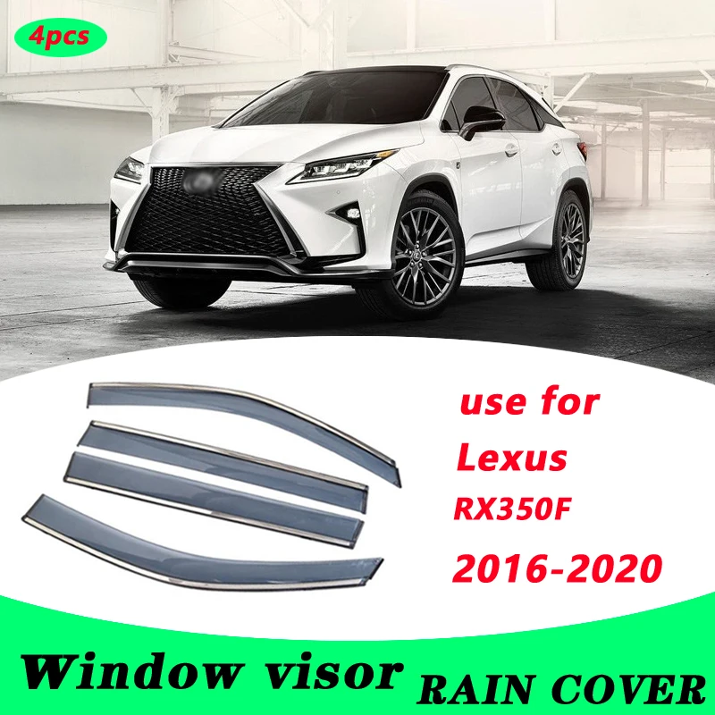 

Пластиковый оконный козырек для Lexus RX350F 2016-2022 RX350F, вентиляционные оттенки, защита от солнца, дождя, 4 шт./компл.