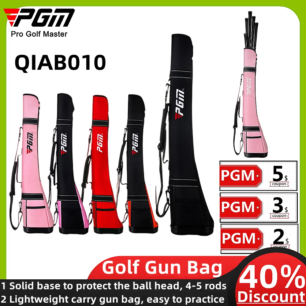 Golf Gun Bag Ultra Light Portable Golf Bag Holds 4-5 Golf Balls Nylon Foldable Lightweight Original Golf Bag for Easy Practice