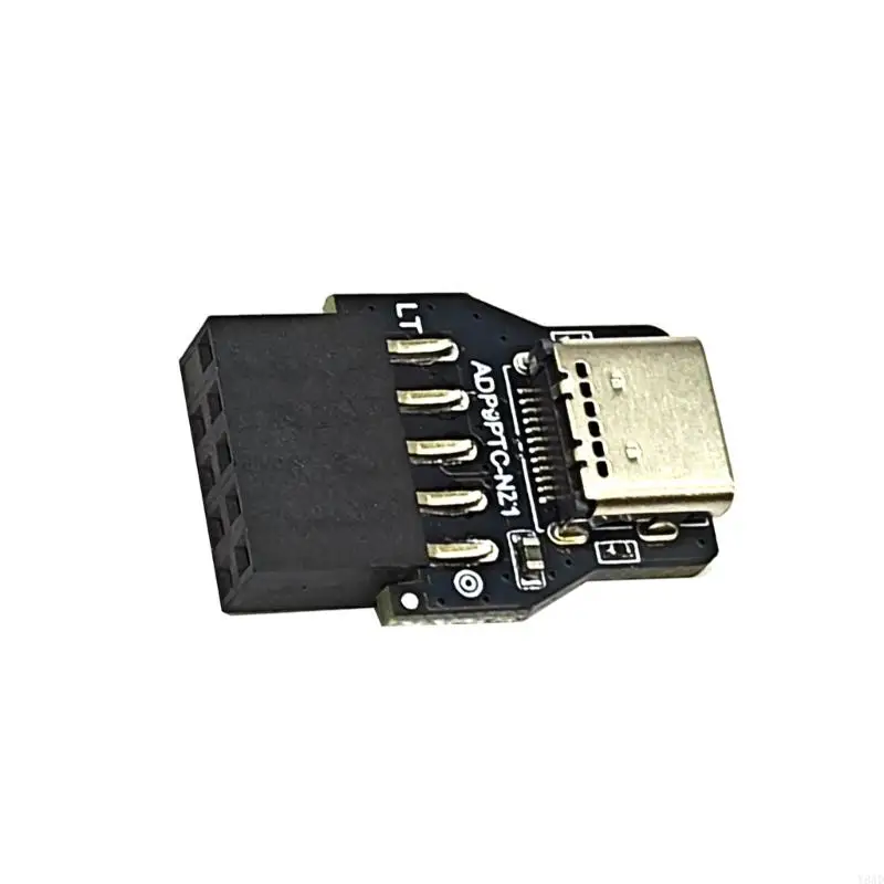 Y8AD USB 2 0 9PIN Мужчина -USB C Front Socket Mantember Advension Adapter