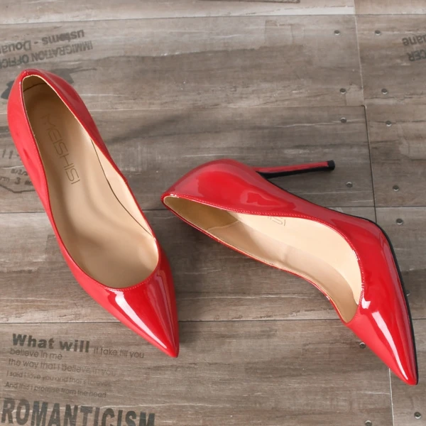 Big Size Thin High Heels Elegant Spring Dress Woman Office Dress Pumps Basic Pointed Toe Girls Sexy Female Party Shoes J0004