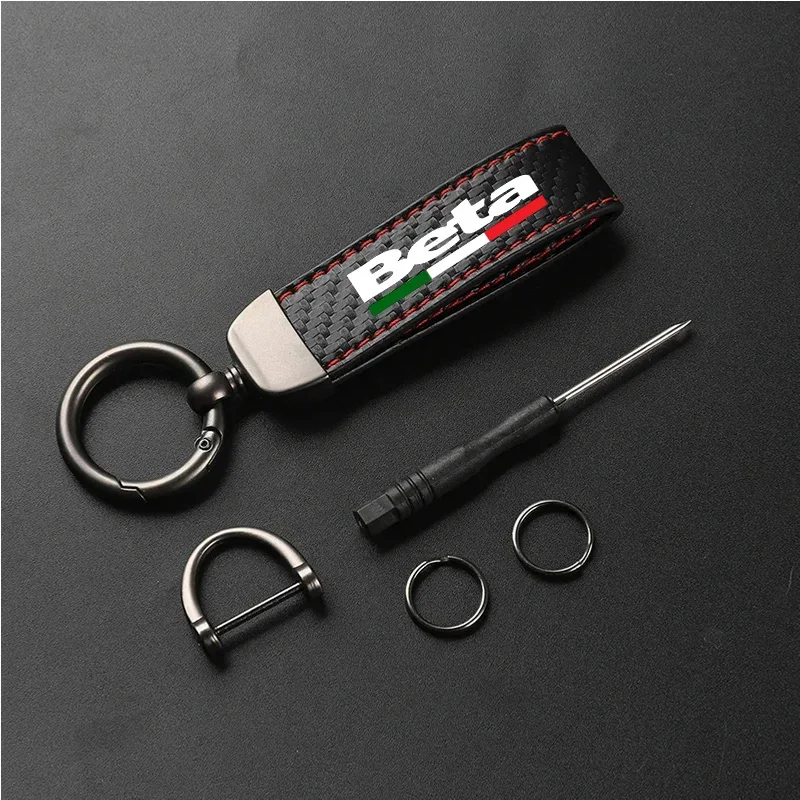 1 шт. брелок для ключей из искусственной кожи с узором углеродного волокна