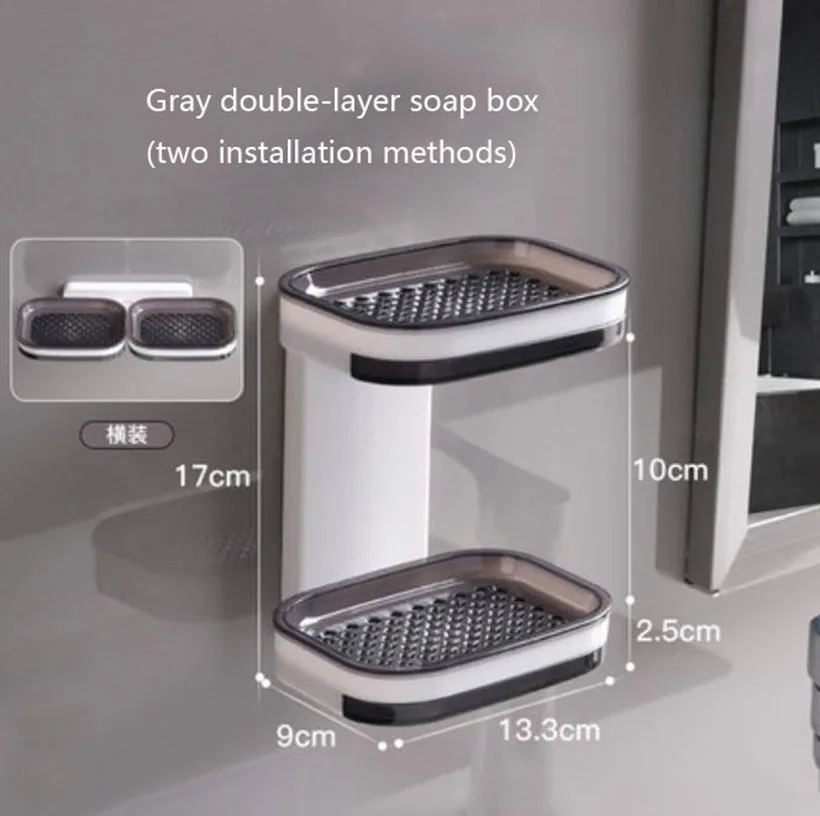 

Soap holder drain Portable soap box dish for bathroom Soap container soap pads with drain water Bathroom soap holder hot selling