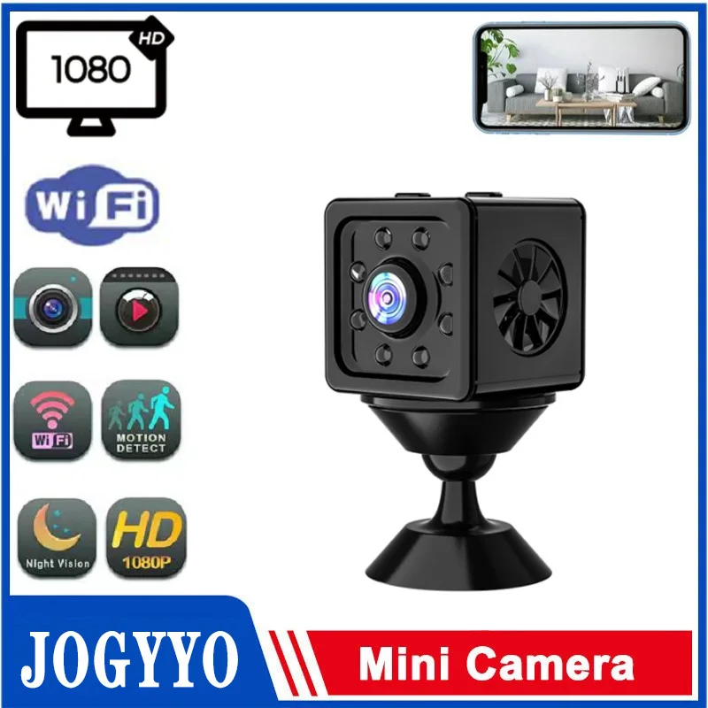 

1080P Мини Wi-Fi видеокамера ночного видения с обнаружением движения HD ip-камера для домашней безопасности телефон с дистанционным мониторингом ...