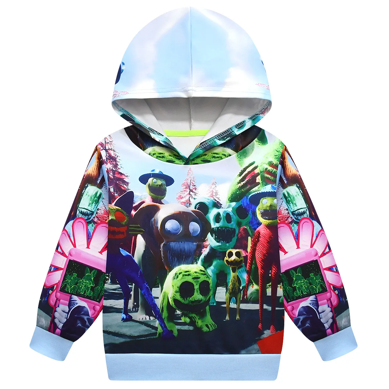 Детская толстовка с капюшоном и принтом зоономия