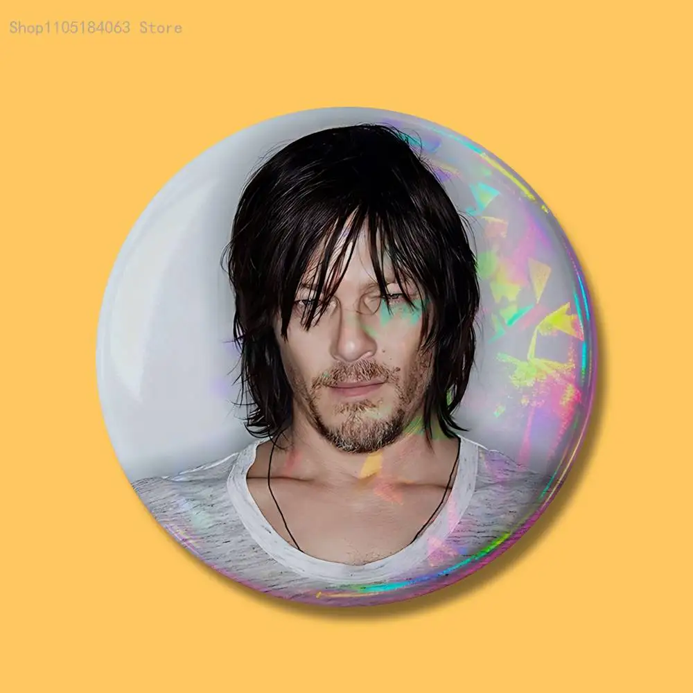 D-Daryl D-Dixon Норманские значки на пуговицах, круглая креативная брошь на булавке, значок для декора сумки, аксессуары для фанатов, подарки для друзей