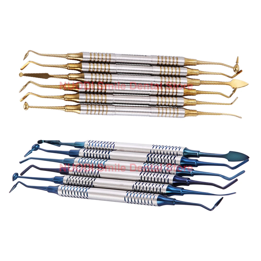 6 шт./компл. стоматологический шпатель для наполнения композитной смолой набор