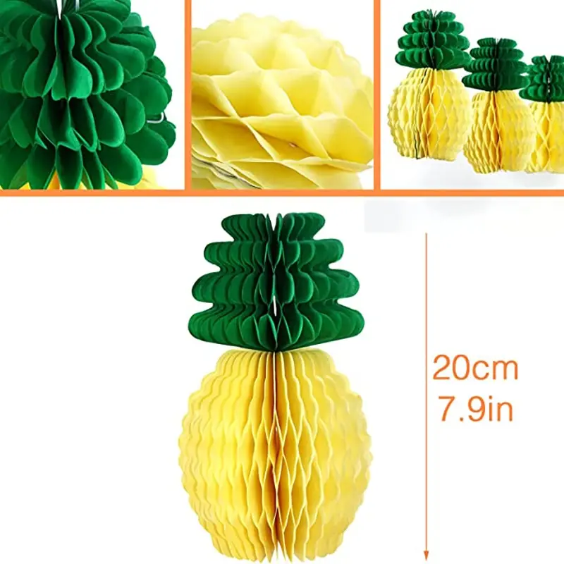 

Гавайский бумажный ананас, желтый, 1/5 шт.