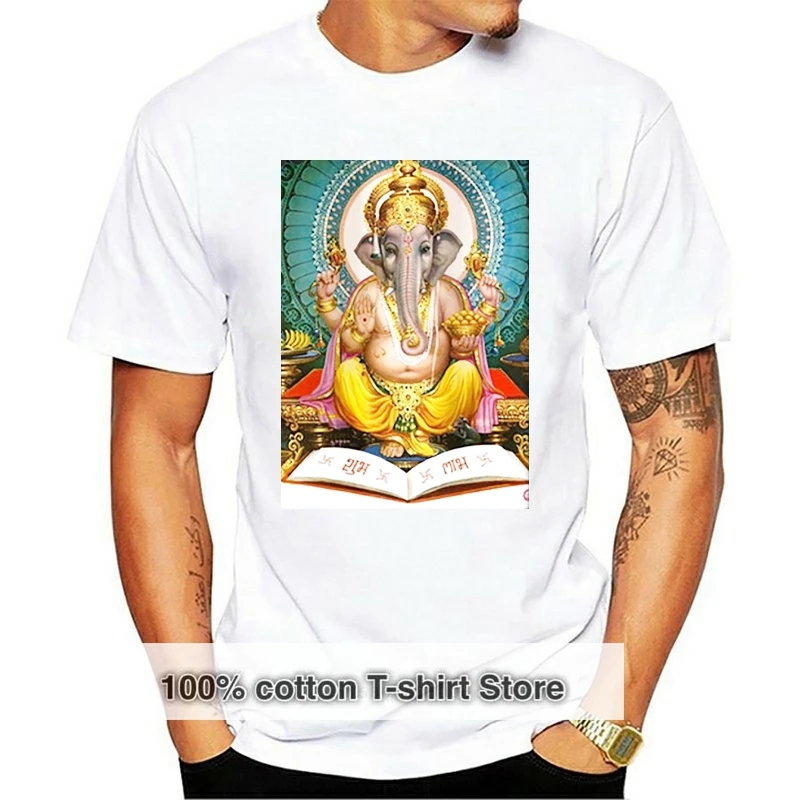 

Футболка Ganesh 50, футболка Kali Shiva Krishna Hinduism, медитация, богиня, крек-шея
